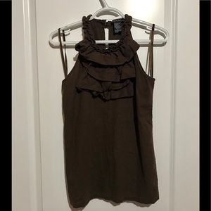Women’s tank top with ruffles.